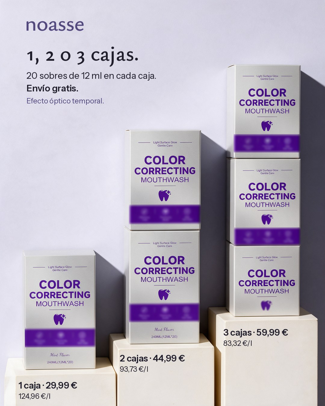 1, 2 o 3 cajas de 20 sobres, con envío gratis