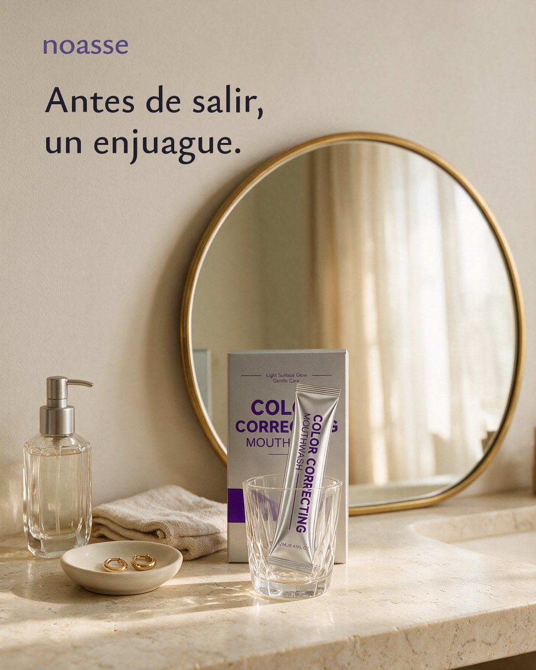 Un sobre de Noasse en el tocador, antes de salir
